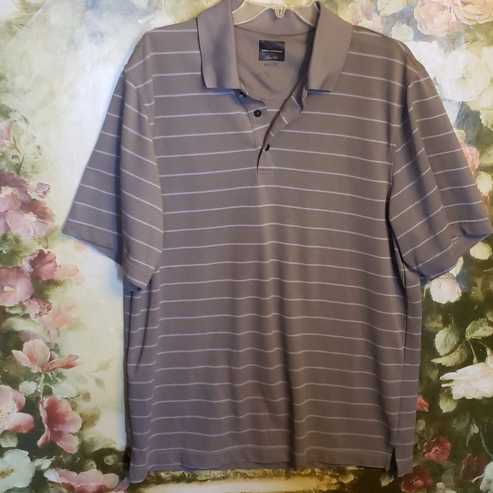 2/$5 Greg Norman Sz L golf shirt
